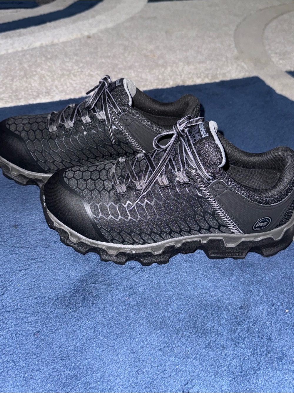 Woman’s Timberland PRO Black Athletic Work Shoes (9.5M)